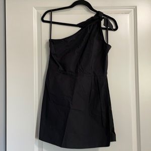 Urban outfitters one shoulder black romper